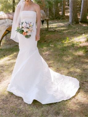 Strapless White Bridal Gown